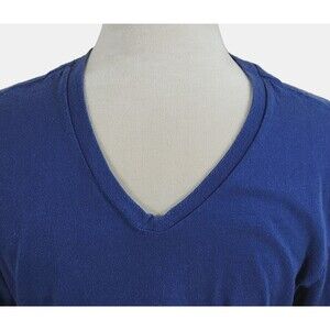 Polo Ralph Lauren Men's Navy Short Sleeve Cotton V Neck T-Shirt, Size M Slim Fit